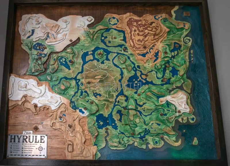 塞尔达3d打印地图怎么做到细节清晰